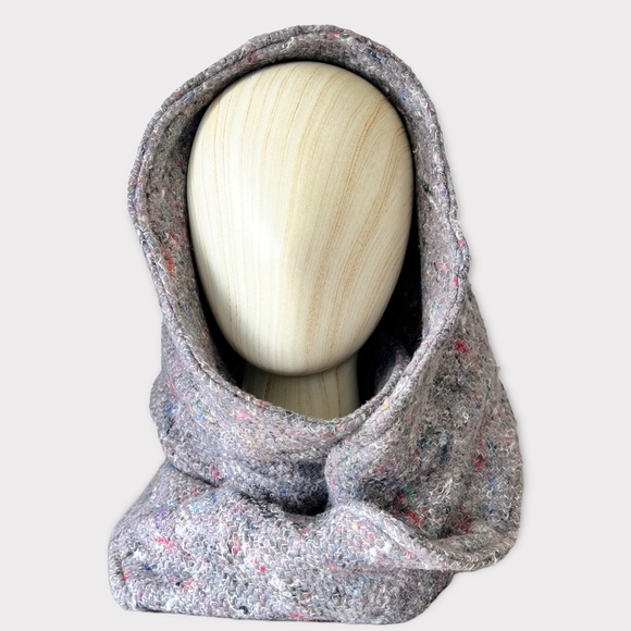 ♻️ Upcycle Hooded Blanket Scarf | Women's OS - Picture 4 of 7